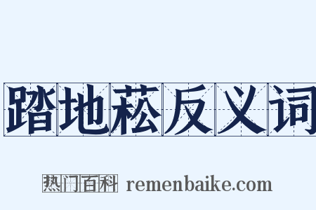 踏地菘反义词是什么意思的图片